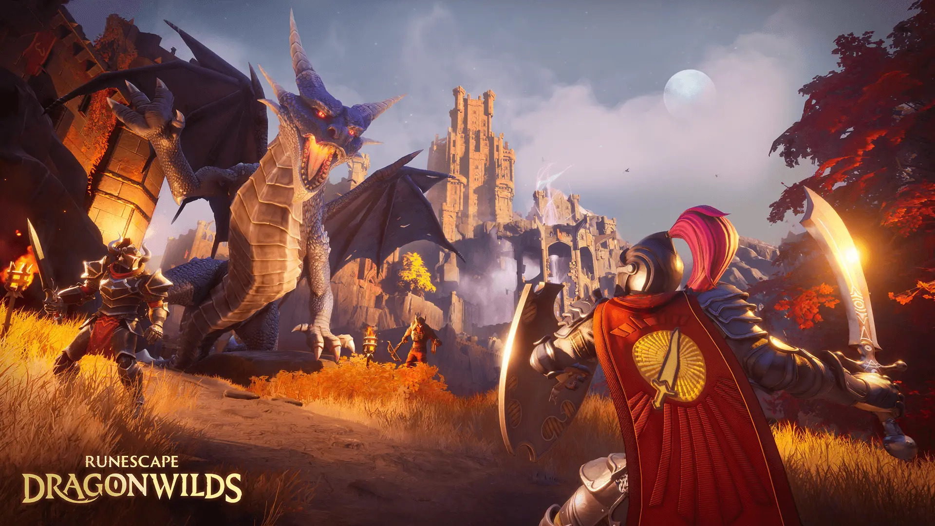 RuneScape: Dragonwilds — open-world survival adventuring on Ashenfall, playable solo or with up to four players.